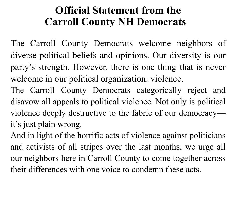 statement against violence
